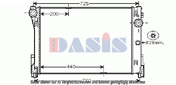 AKS DASIS Radiators, Motora dzesēšanas sistēma 120100N